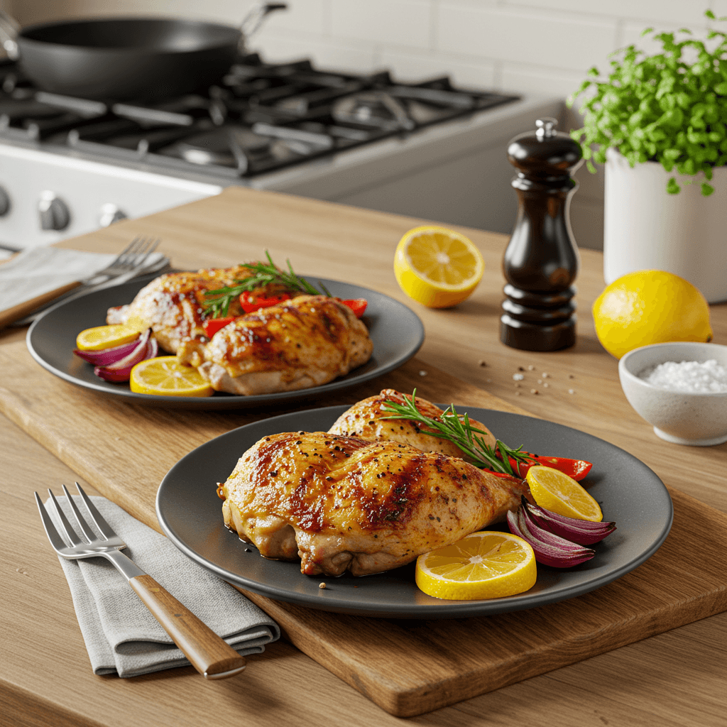 Succulent Charcoal Grilled Lemon Paprika Chicken