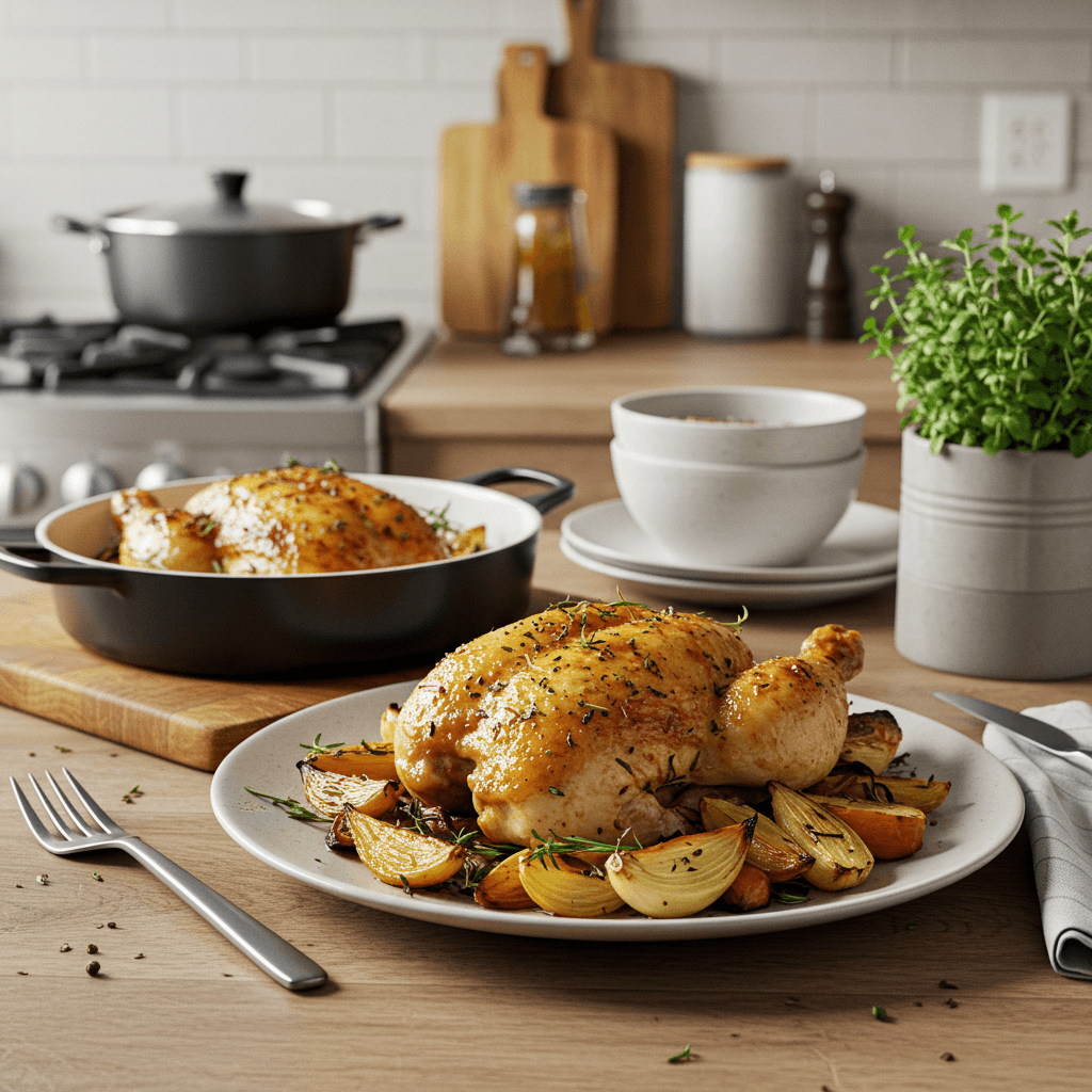 Succulent Oven-Roasted Herb Chicken