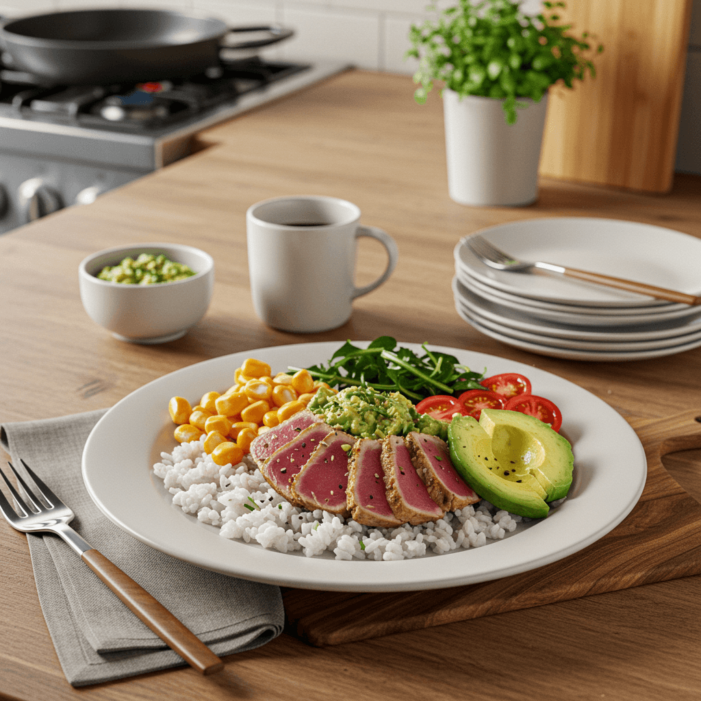 Tuna Avocado Crunch Lunch Bowl