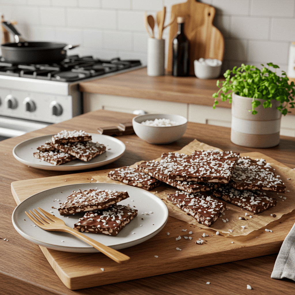 Two-Ingredient Chocolate Coconut Bark