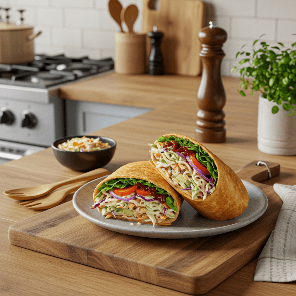Ultimate BBQ Coleslaw Wrap