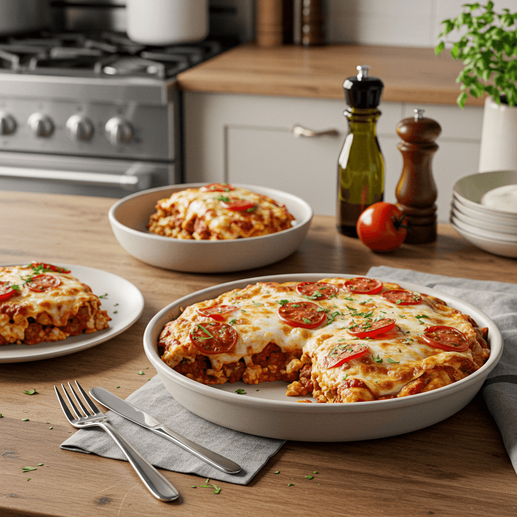 Ultimate Oven-Baked Italian Pizza Casserole