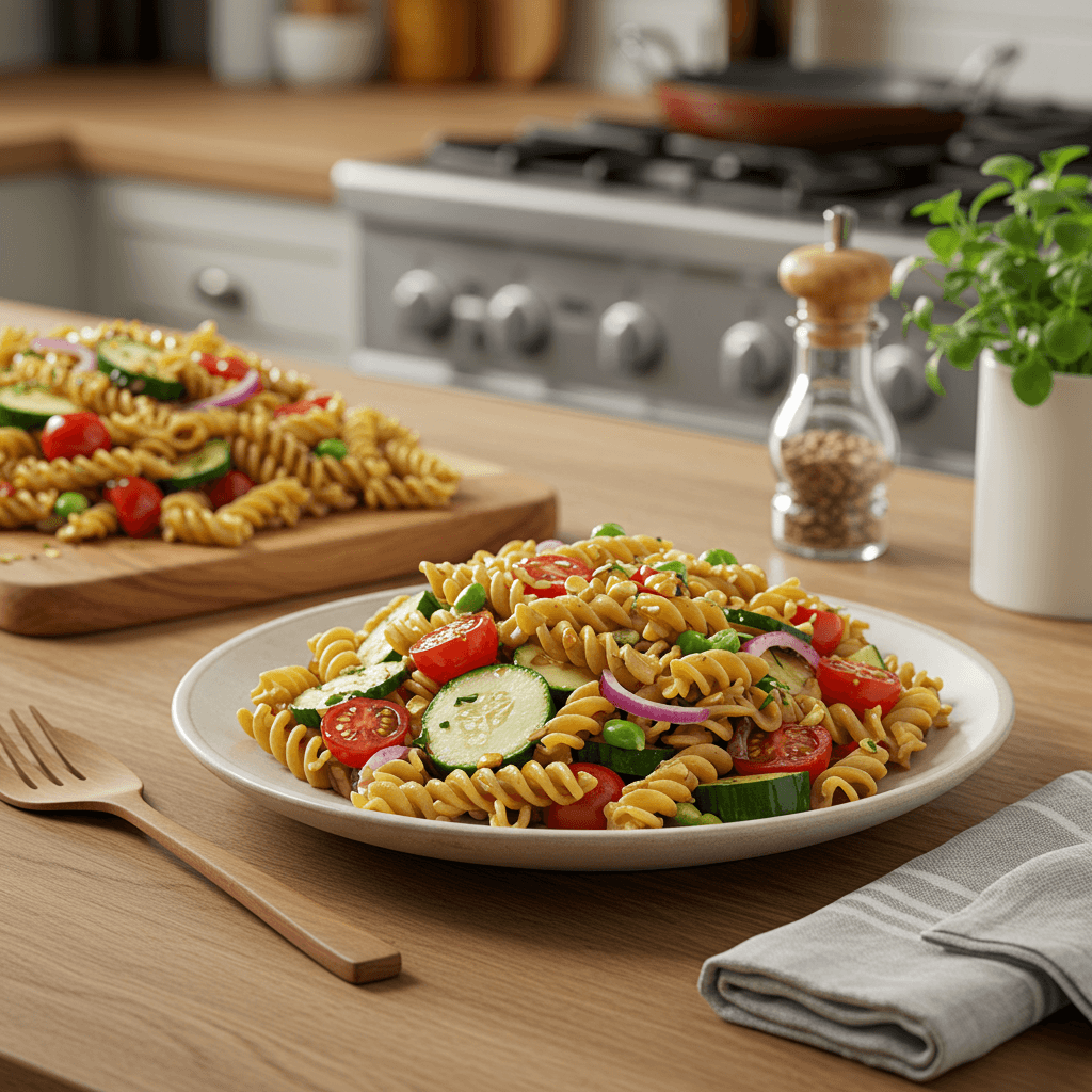 Vibrant Mediterranean Rotini Salad