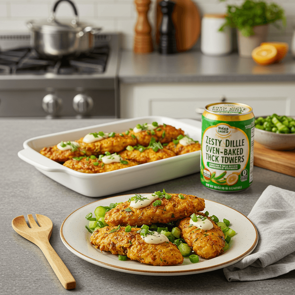 Zesty Dill Pickle Oven-Baked Chicken Tenders