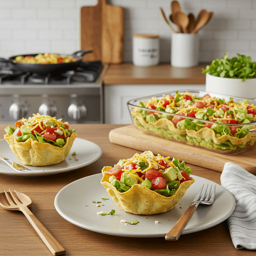 Zesty No-Cook Taco Salad Cups