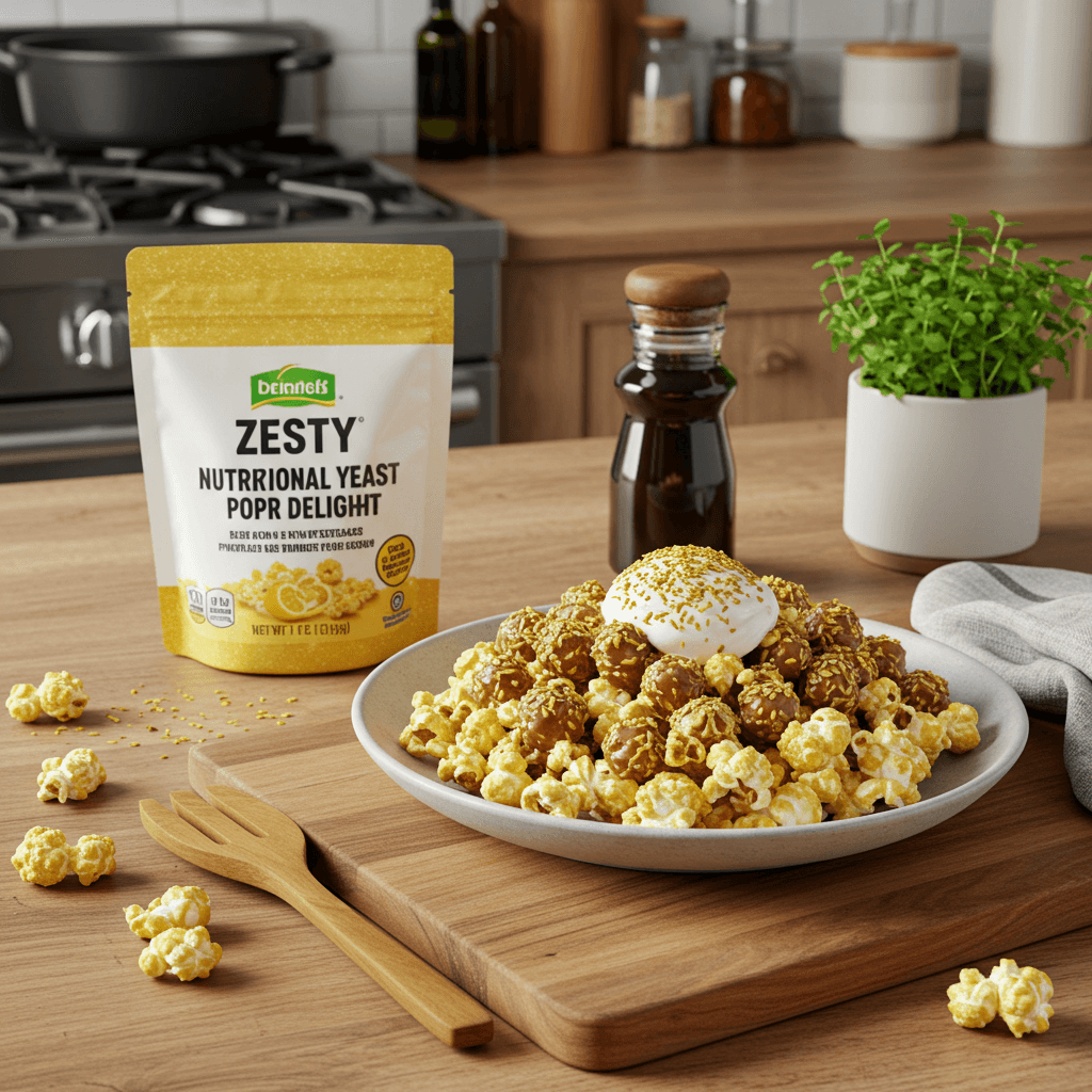 Zesty Nutritional Yeast Popcorn Delight