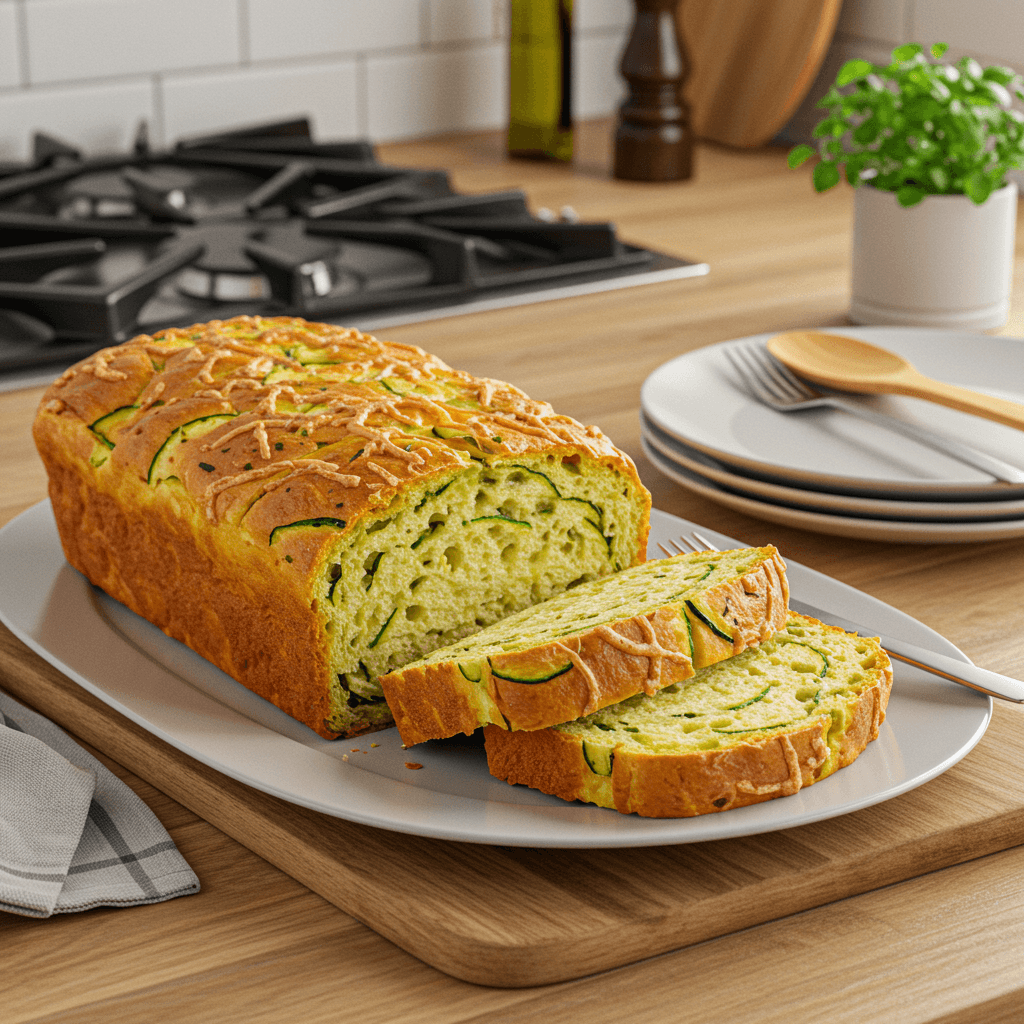 Zesty Zucchini & Cheese Dinner Bread