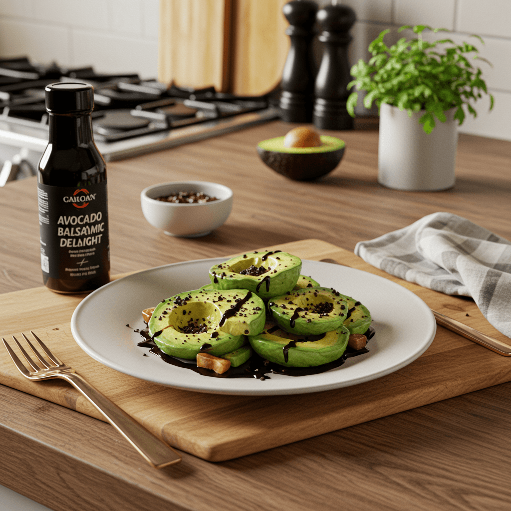Avocado Black Pepper Balsamic Delight