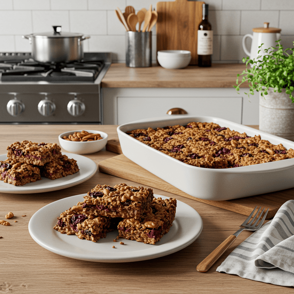 Berry Nut Chocolate Breakfast Bars