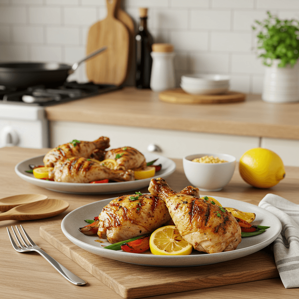 Charcoal-Grilled Lemon Paprika Chicken