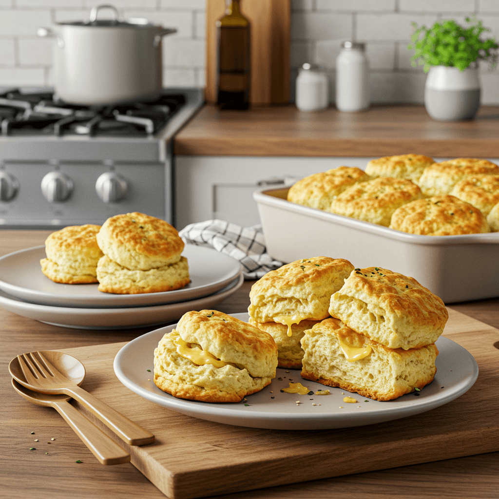 Cheesy Garlic-Parmesan Pull-Apart Biscuits