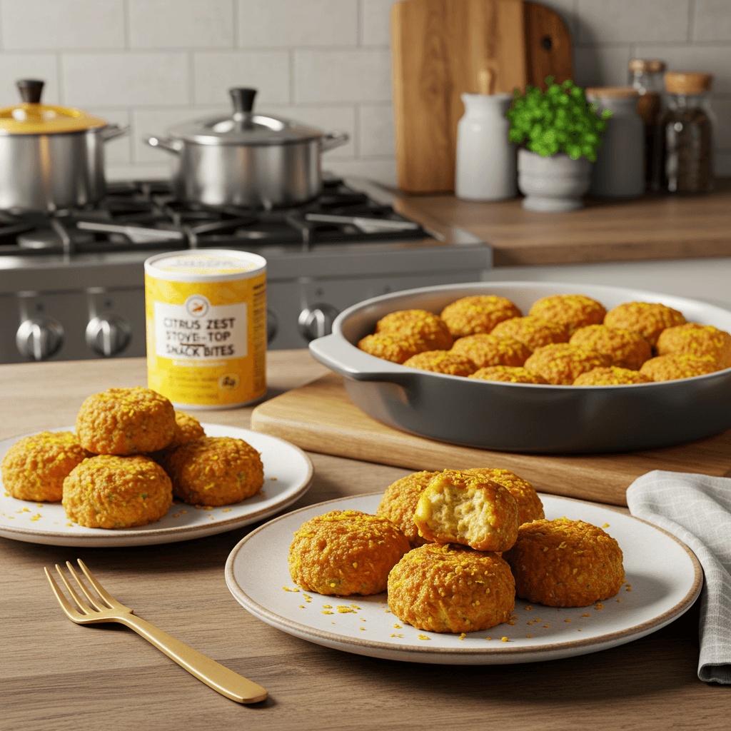 Citrus Zest Stove-Top Snack Bites