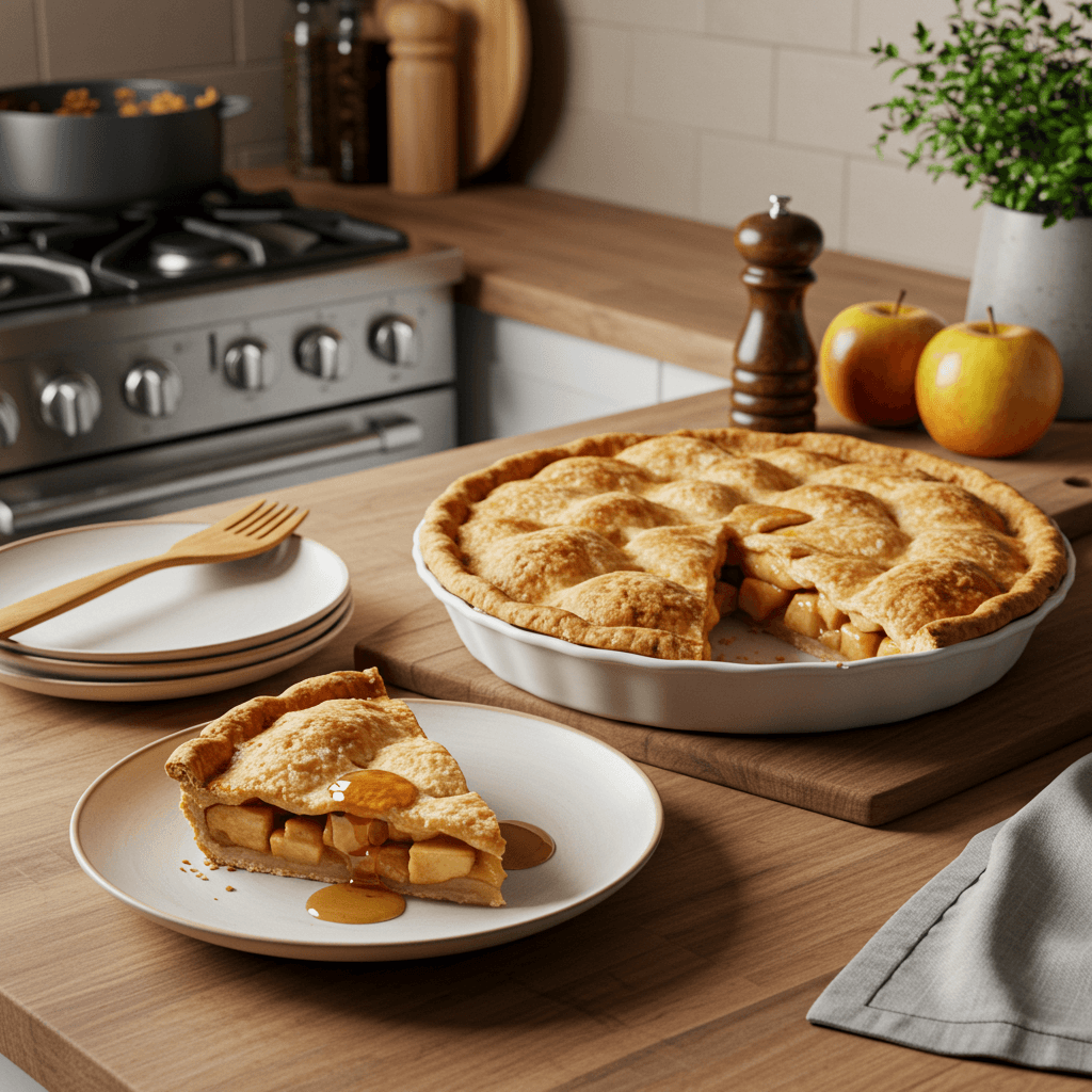 Classic Apple Pie with a Buttery Crust