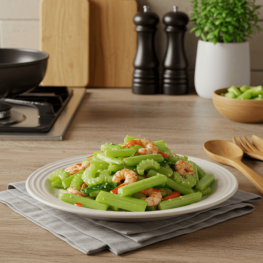 Crisp and Savory Celery Stir Fry Delight
