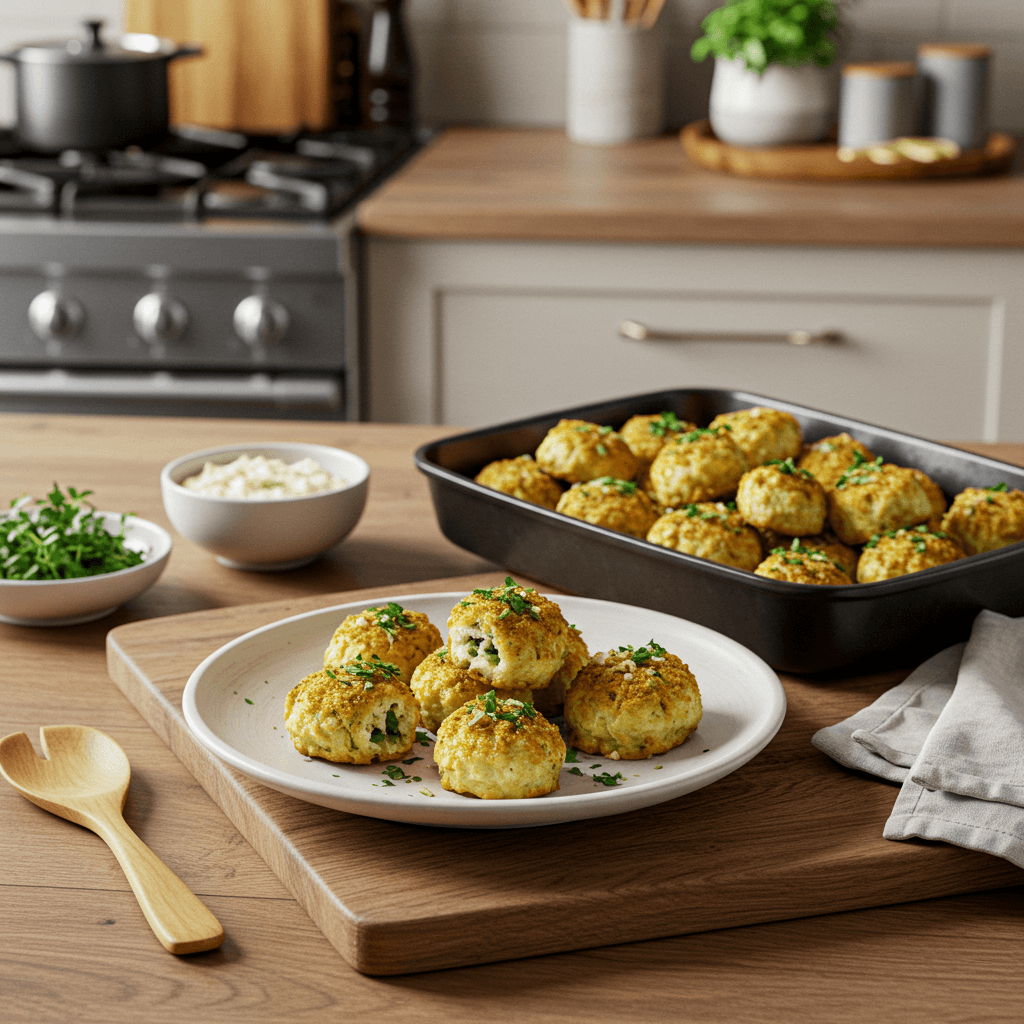 Crispy Herb-Crusted Bread Bites