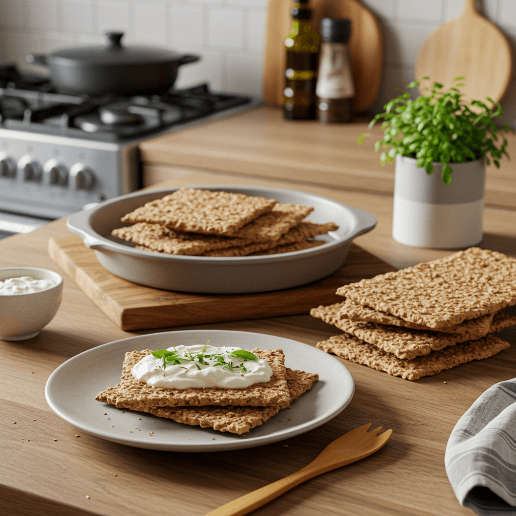 Crispy Oven-Baked Whole Wheat Sourdough Crackers