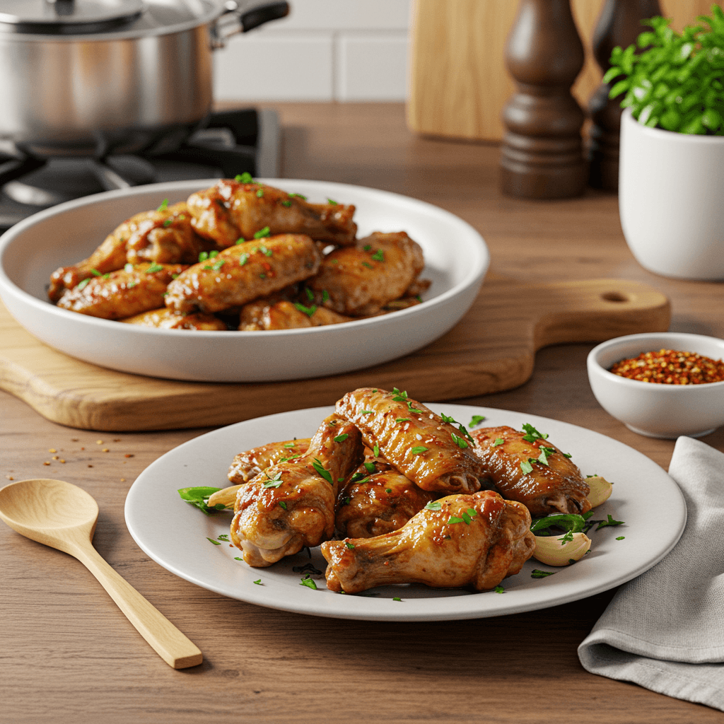 Crispy Stove-Top Chicken Wings with Savory Spices