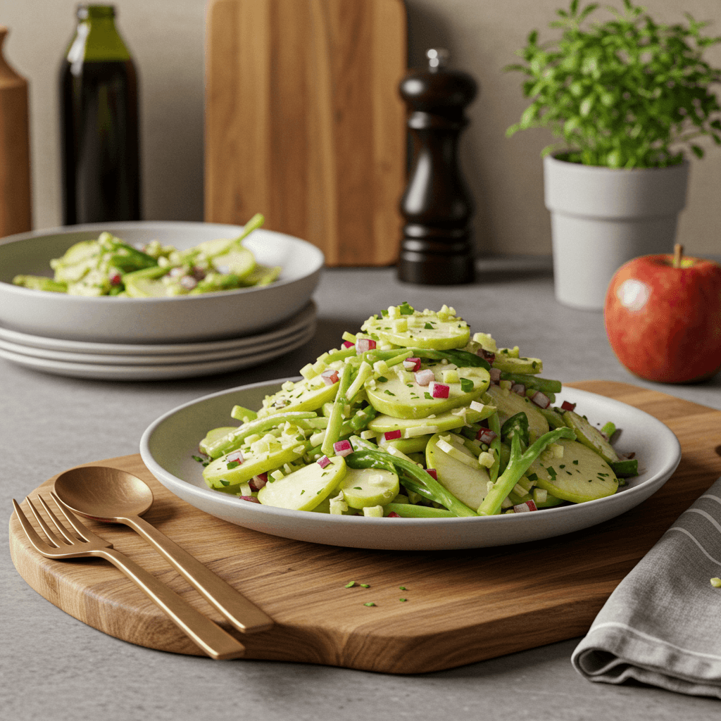 Crunchy Kohlrabi and Apple Salad Recipe (5 Ingredients)