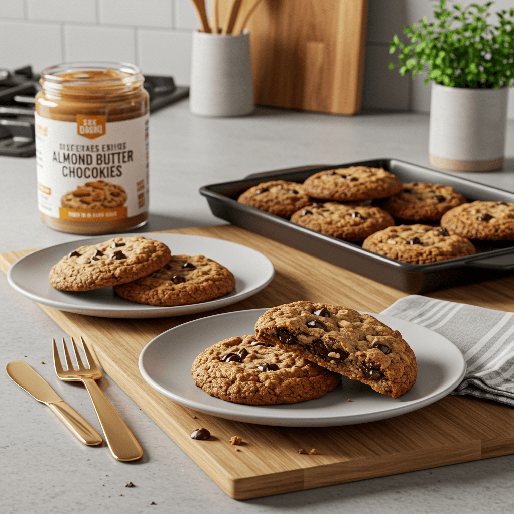 Decadent Almond Butter Chocolate Chip Cookies