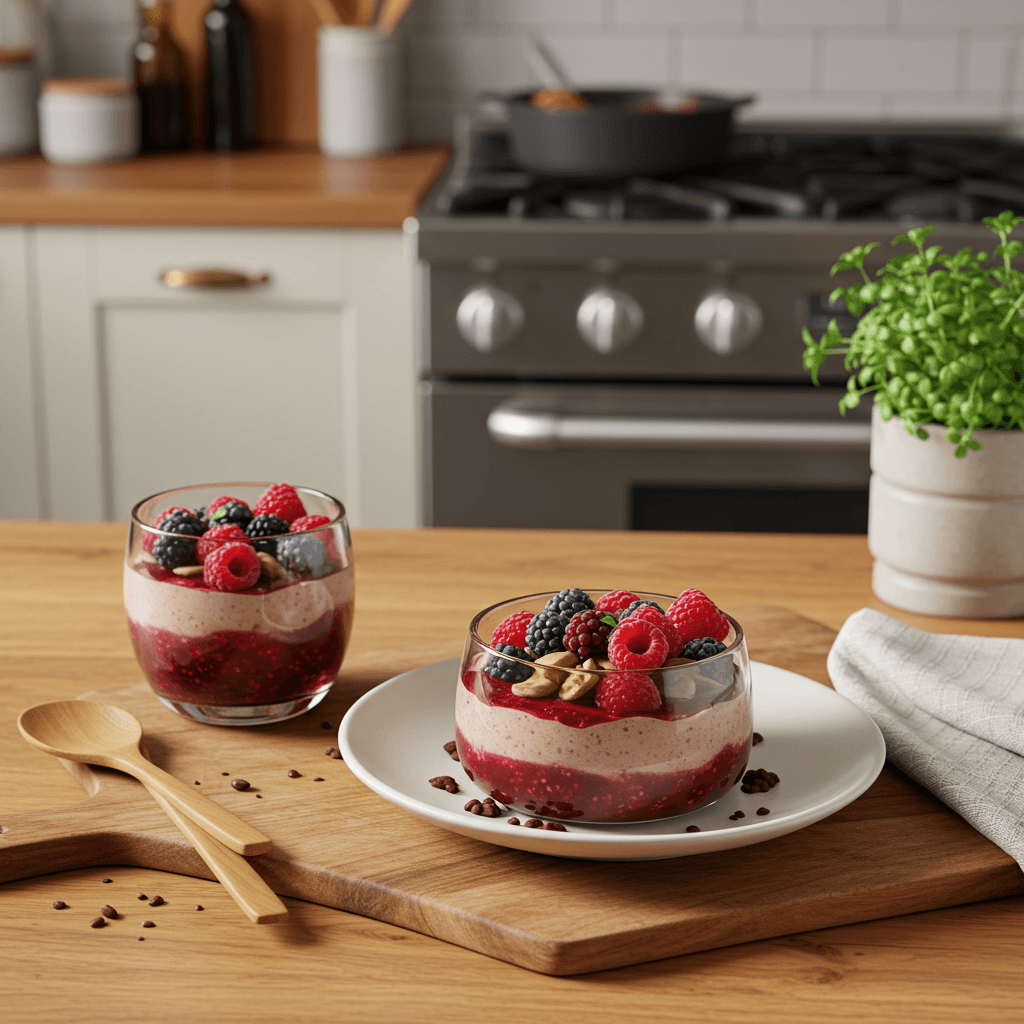 Decadent Berry Cocoa Parfait Delight
