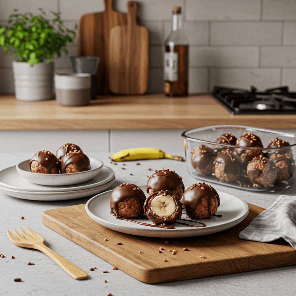 Decadent Chocolate-Covered Banana Strawberry Bites