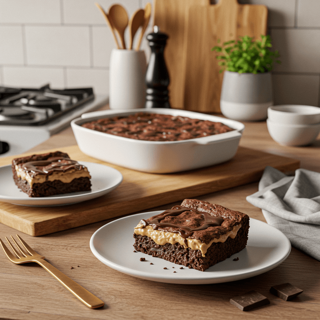 Decadent Double Chocolate Fudge Brownie Bliss