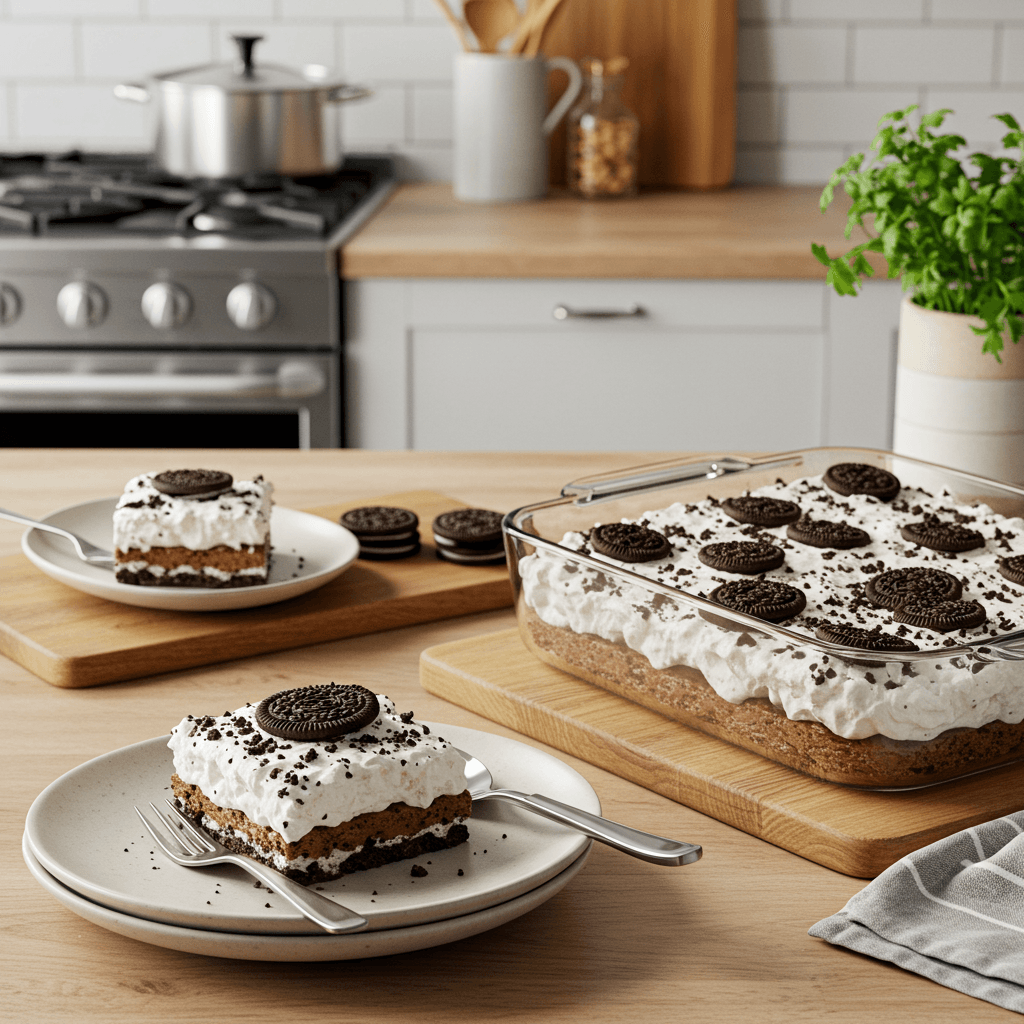 Decadent No-Bake Cookies and Cream Delight