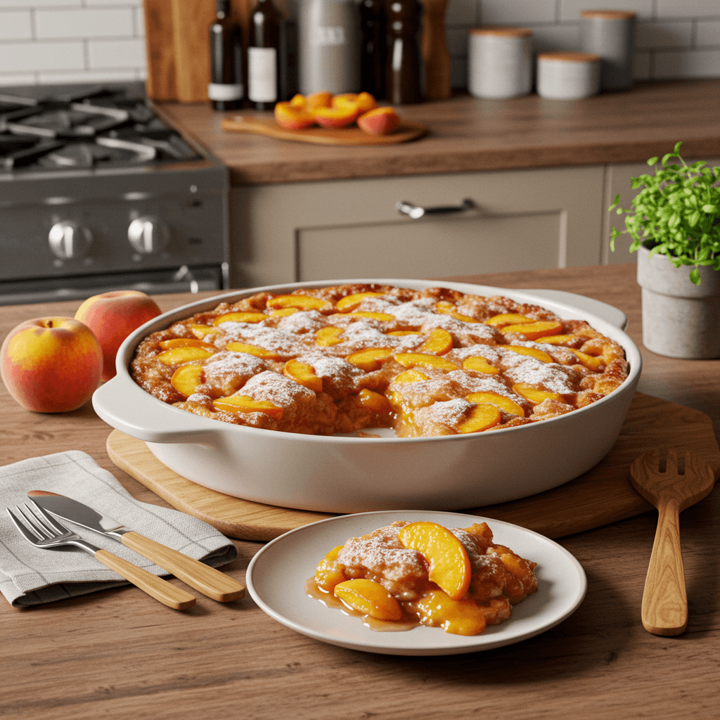 Decadent Peach Cobbler Delight