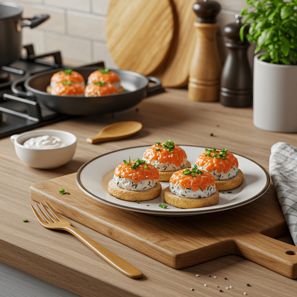 Delectable Smoked Salmon & Coconut Cream Snack Bites