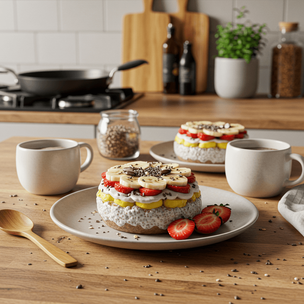 Delicious Layered Chia Breakfast Parfait