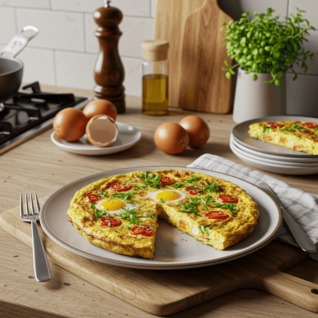 Delightful Egg and Herb Frittata Breakfast