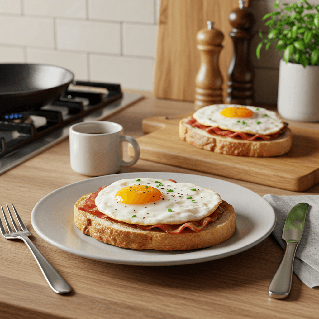 Eggy Maple Melt on Milk Bread