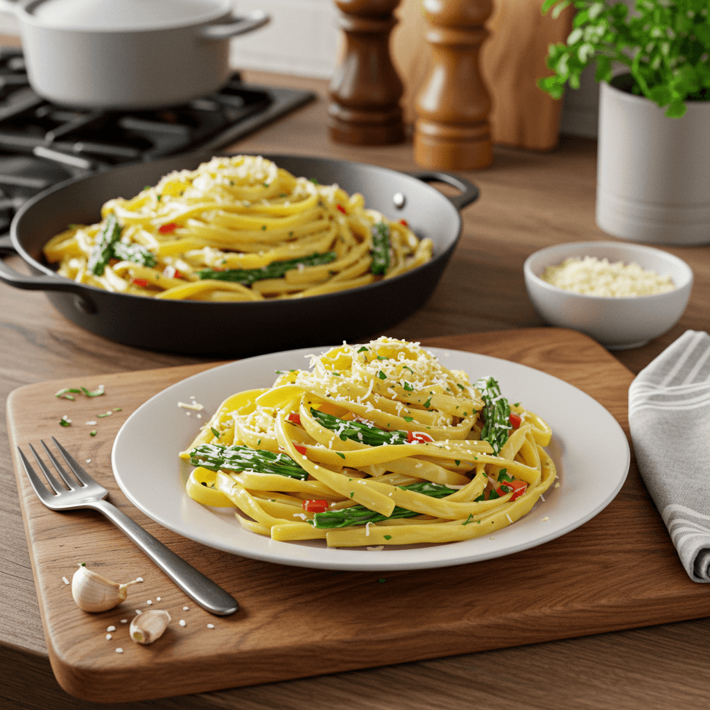 Garlic Butter Parmesan Noodles