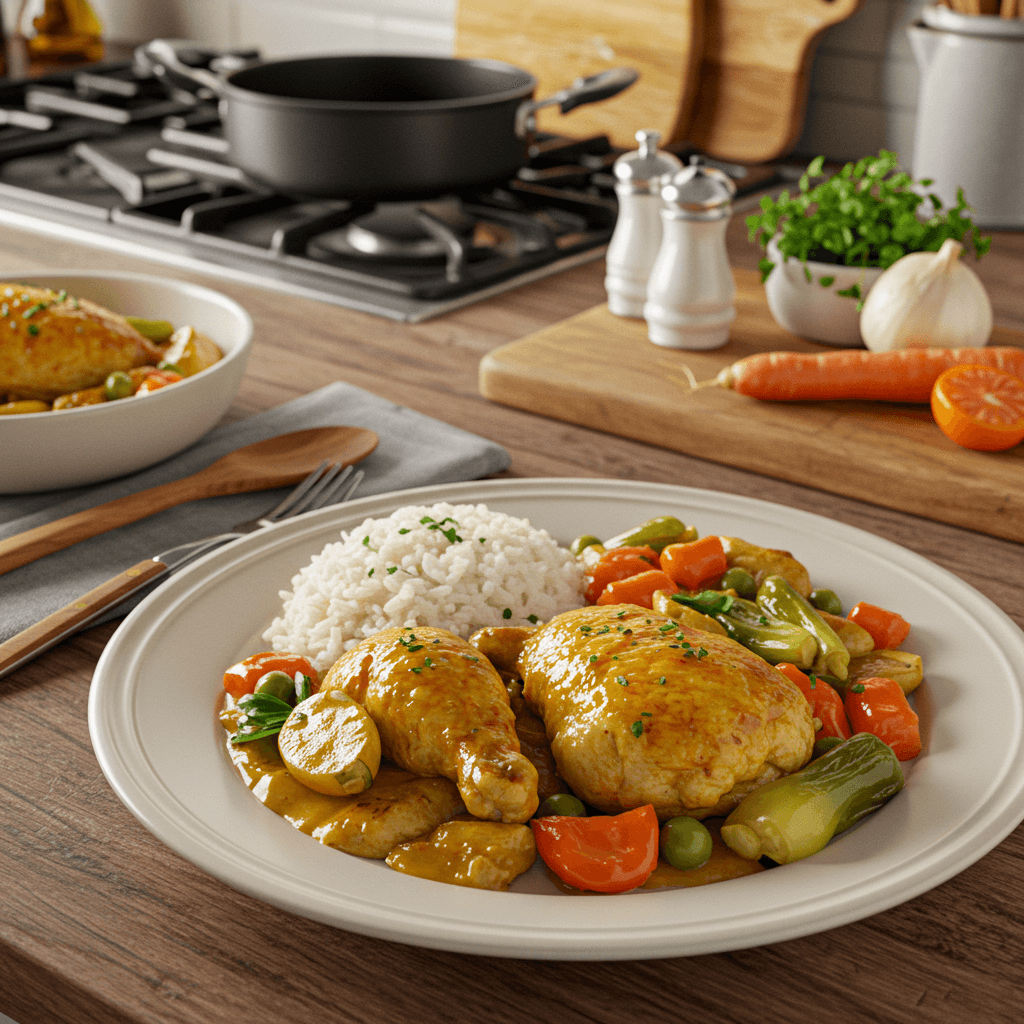 Golden Stove-Top Chicken Delight