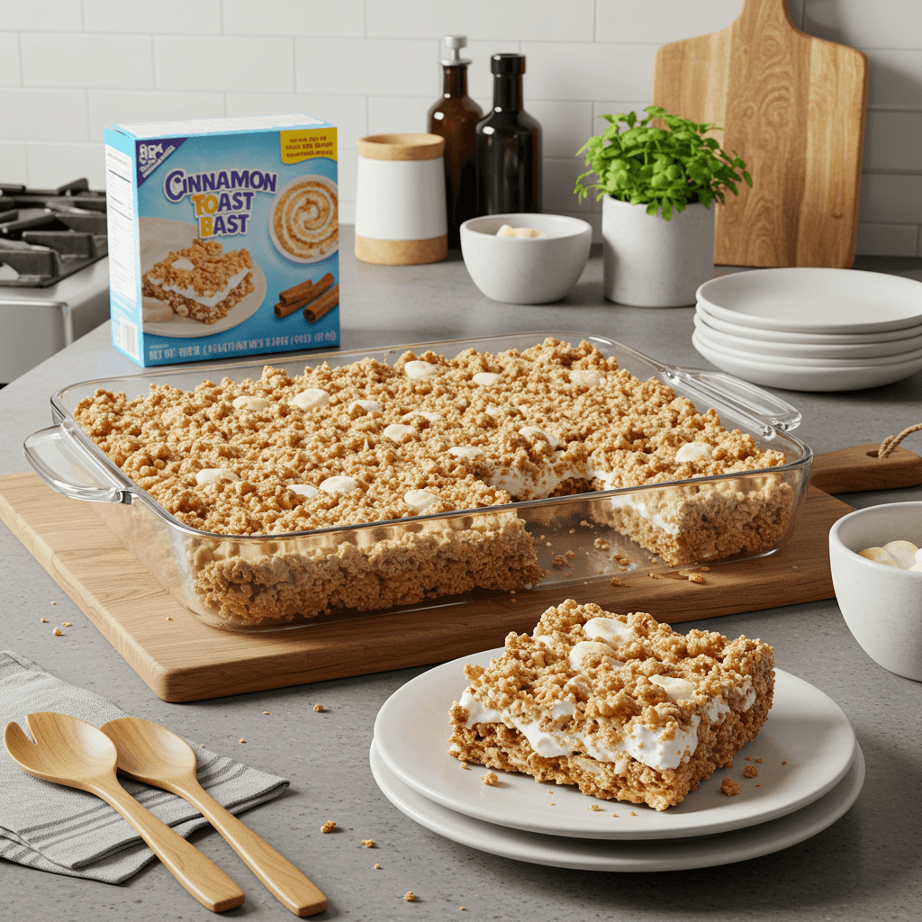Irresistible Cinnamon Toast Crunch Marshmallow Bars