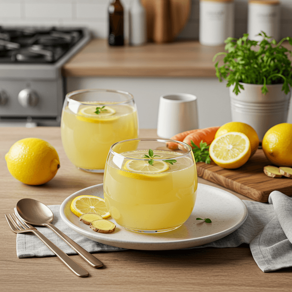Lemon-Ginger Fizz: A Refreshing Stove-Top Beverage