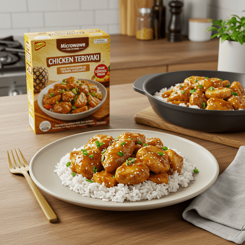 Microwave Chicken Teriyaki with Pineapple Delight