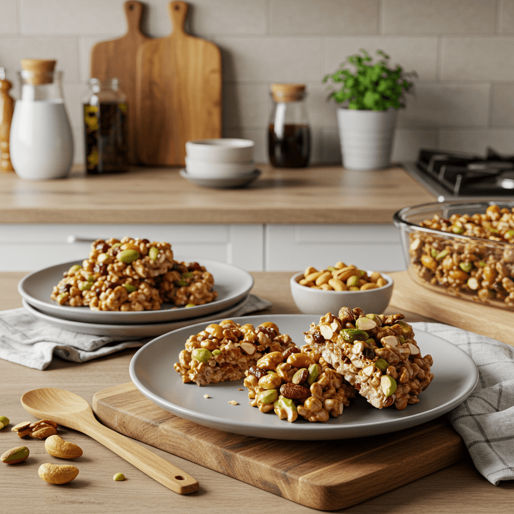 Mixed Nut Delight: No-Bake Dessert Clusters