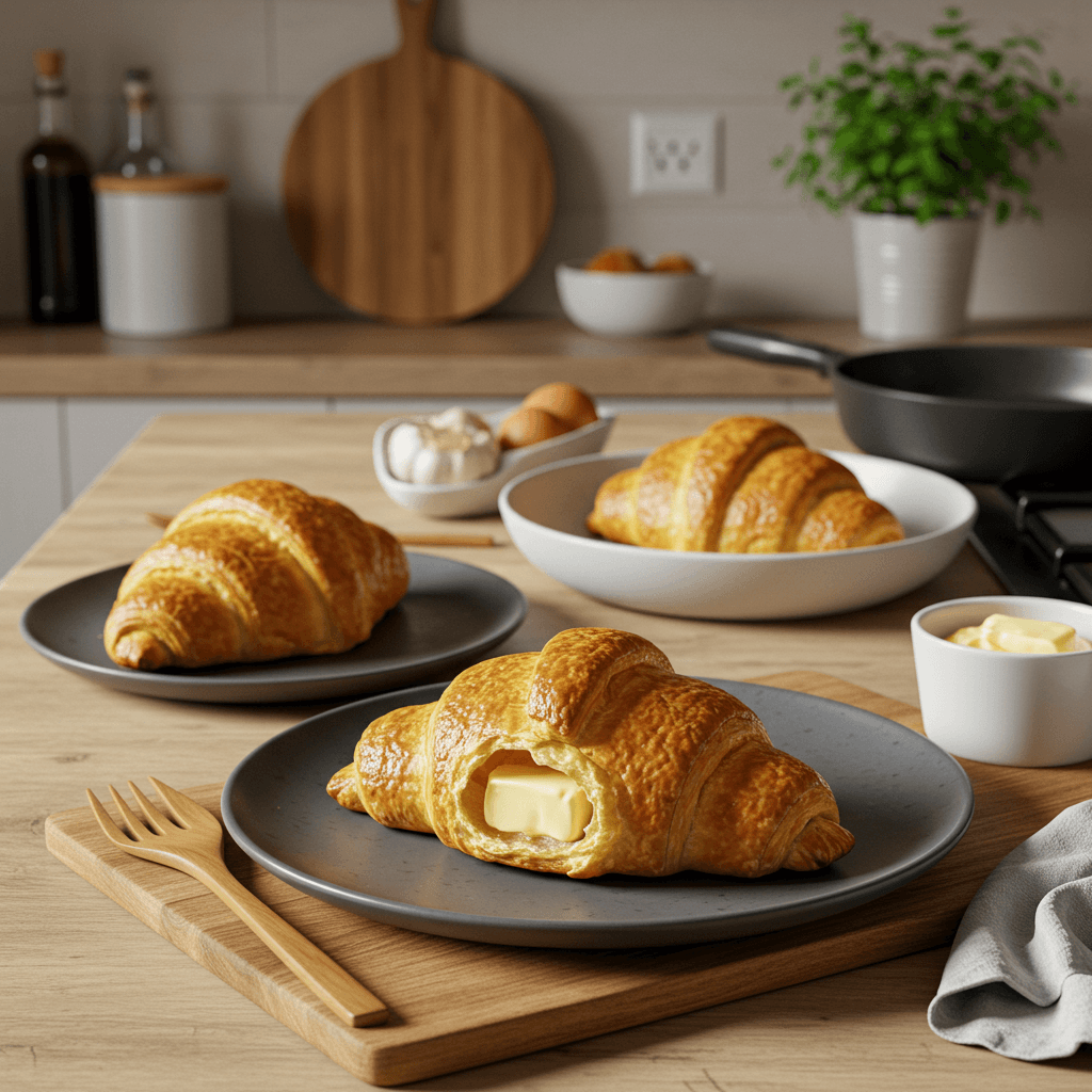 Oven-Baked Butter Croissants
