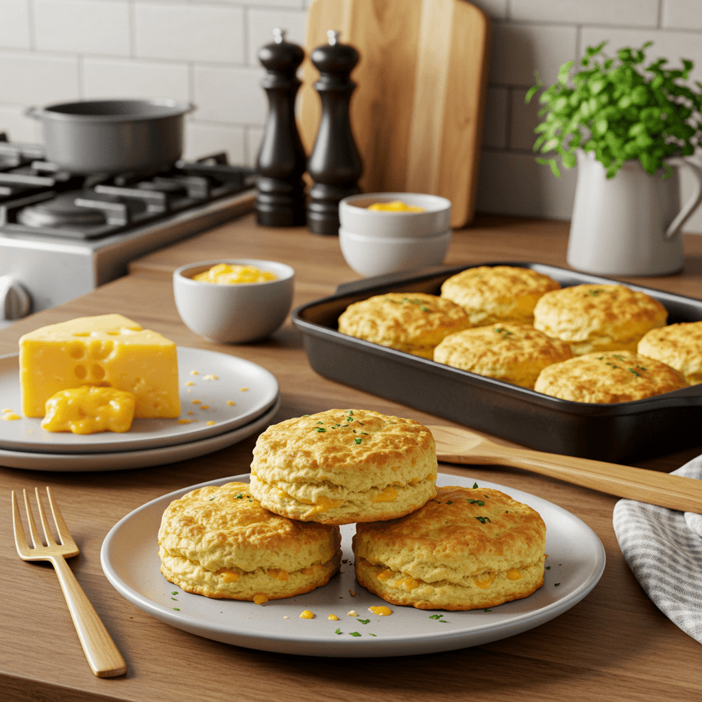 Oven-Baked Cheddar and Herb Biscuits