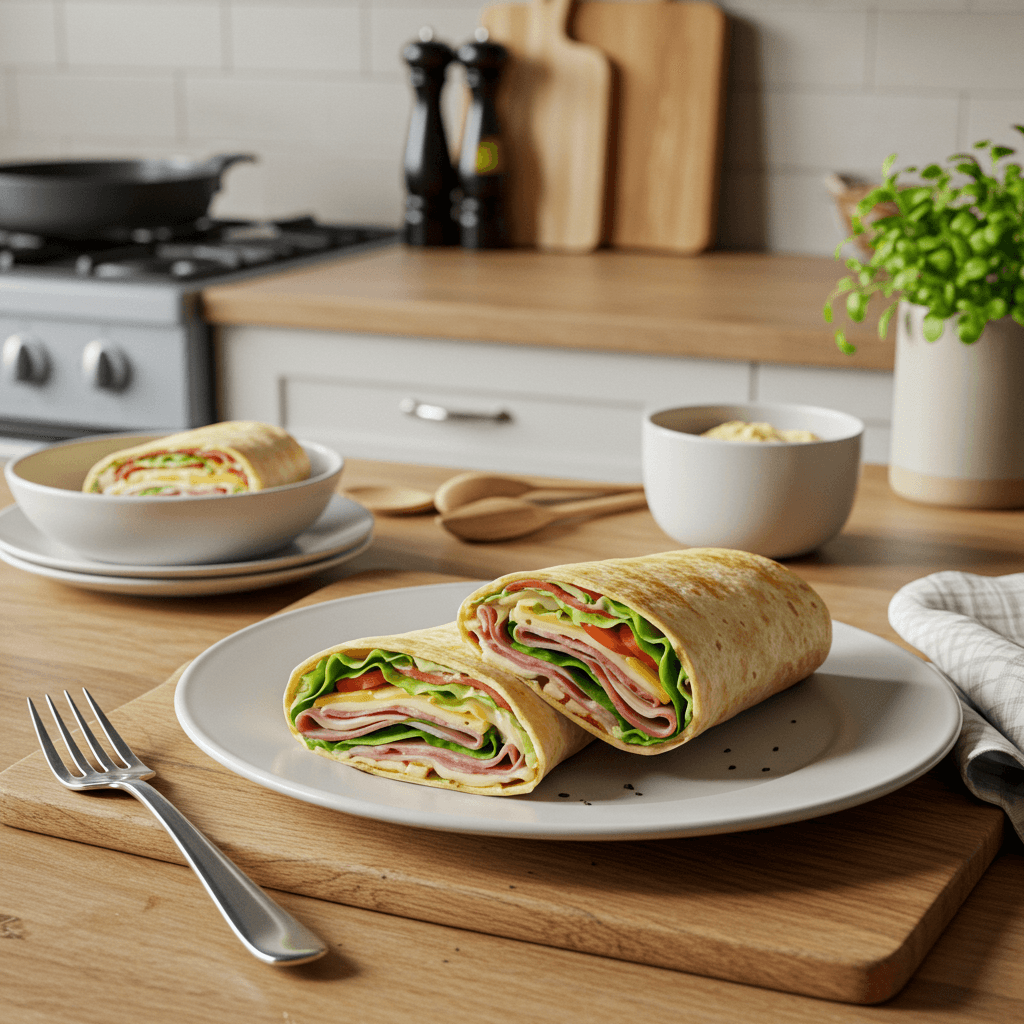 Oven-Baked Deli Meat and Cheese Wrap Delight
