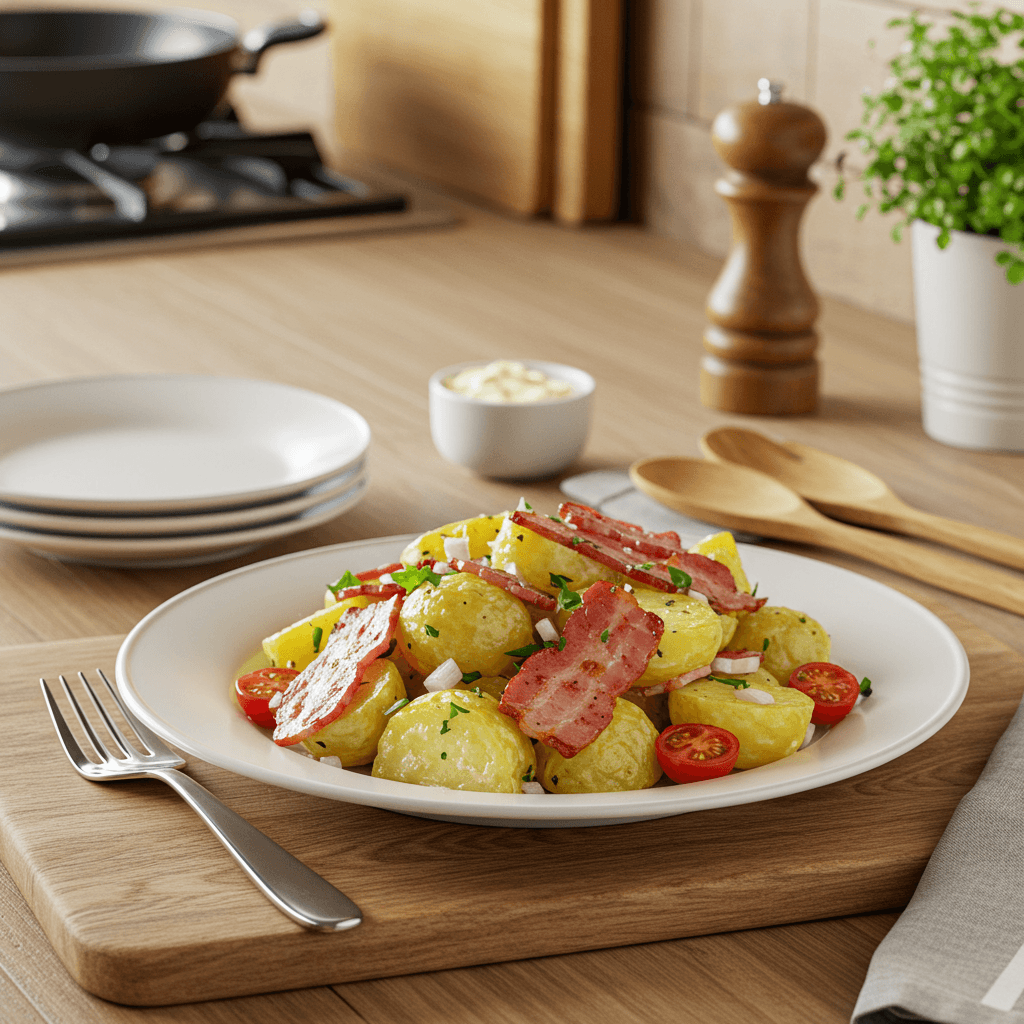 Oven-Roasted Bacon and Potato Salad