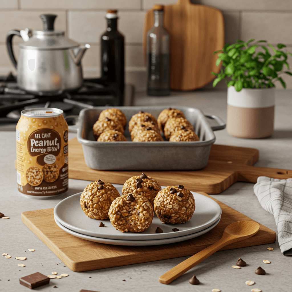 Peanut Butter Oat Energy Bites With Chocolate Chips