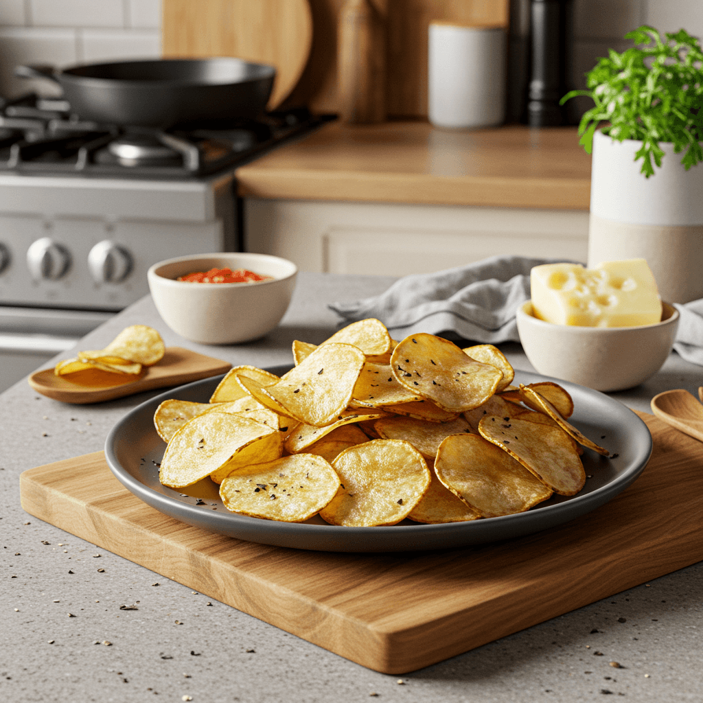 Perfectly Crispy Homemade Potato Chips