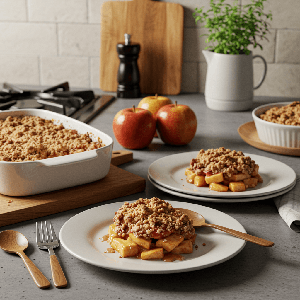 Quick Microwave Apple Crumble Delight