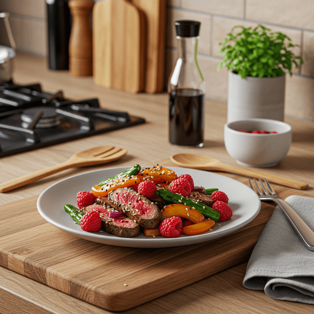 Raspberry-Soy Glazed Dinner Delight