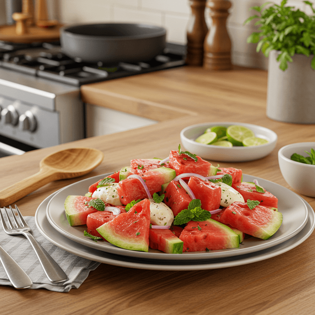 Refreshing Watermelon Mint Salad