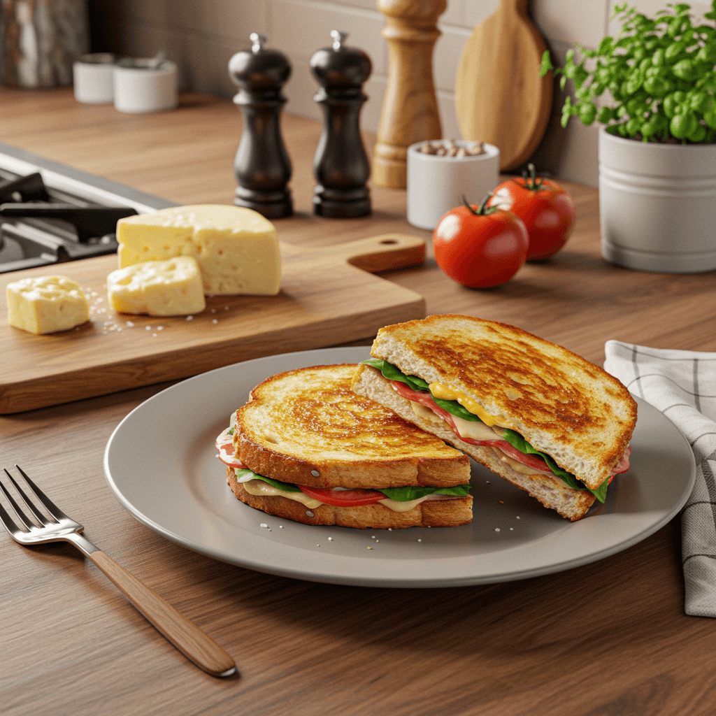 Savory Stove-Top Grilled Cheese Delight