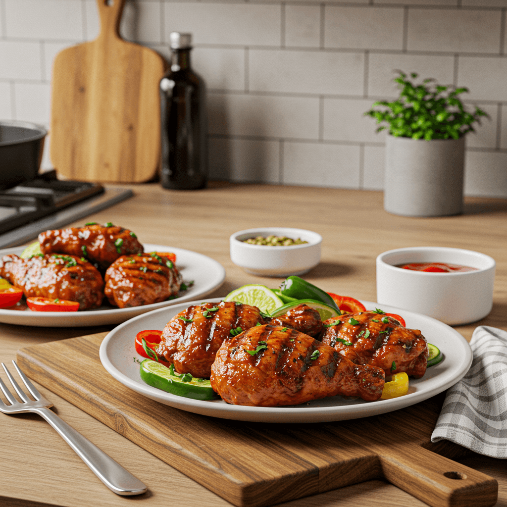 Spicy Grilled Barbecue Chicken