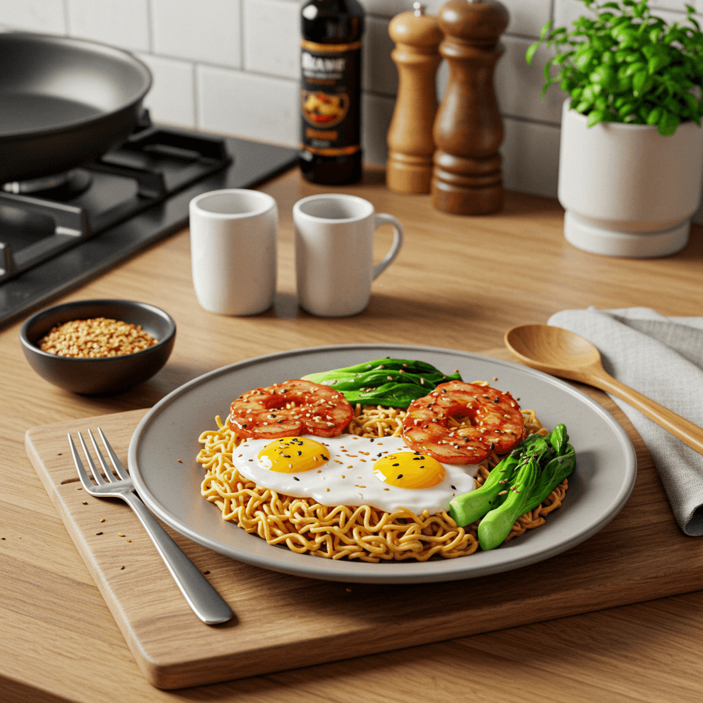 Spicy Sesame Ramen Breakfast Bowl